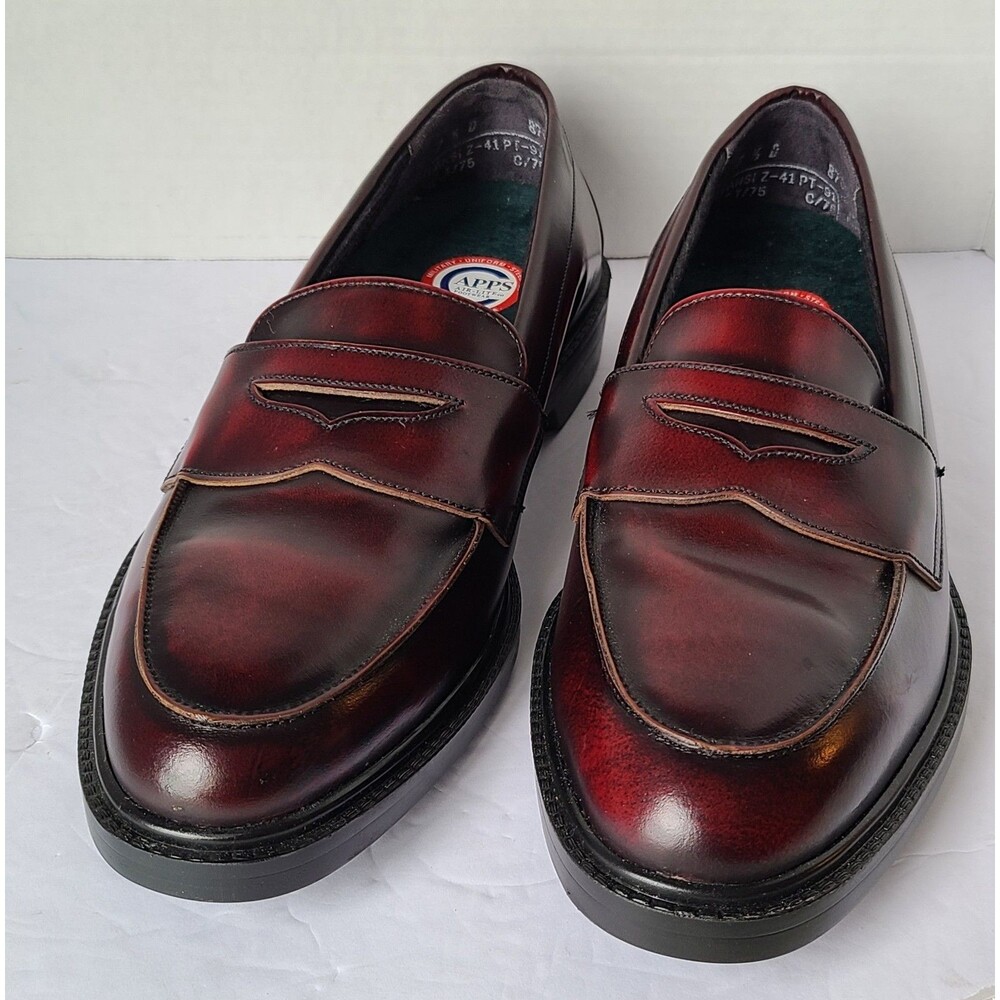 CAPPS Air-Lite Military Uniform Steel Toe Slip On Loafers Mens 7.5 D USA